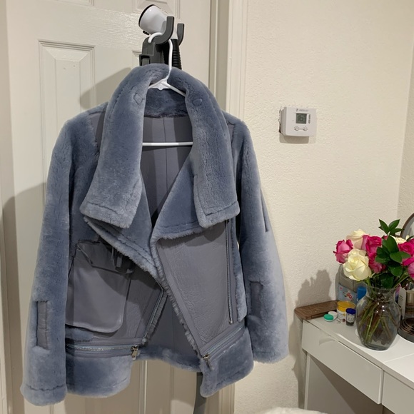 Hostpick๐ฅ100% Leather  shearling jacket/oversized - Picture 5 of 8